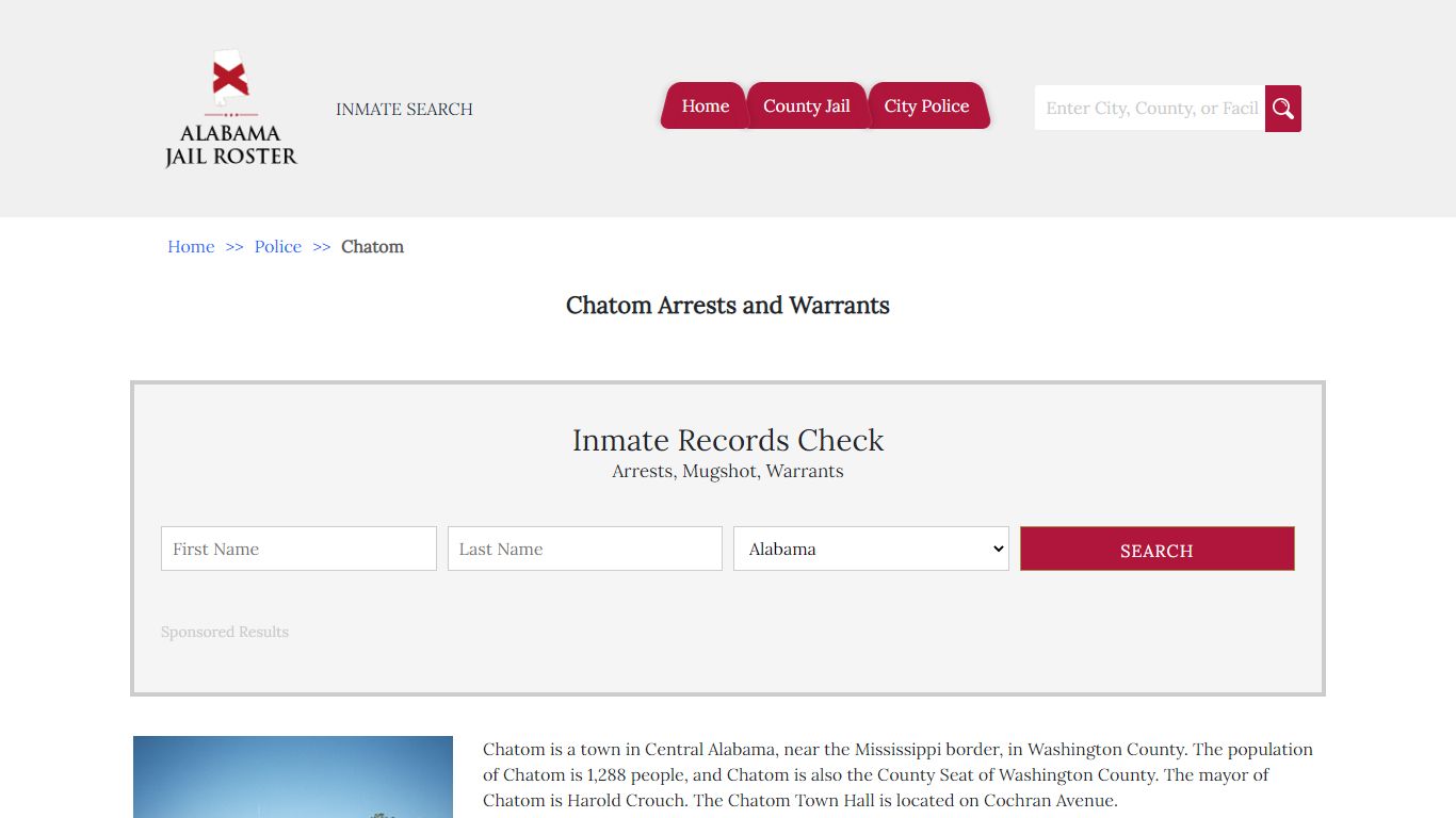 Chatom Arrests and Warrants | Alabama Jail Inmate Search